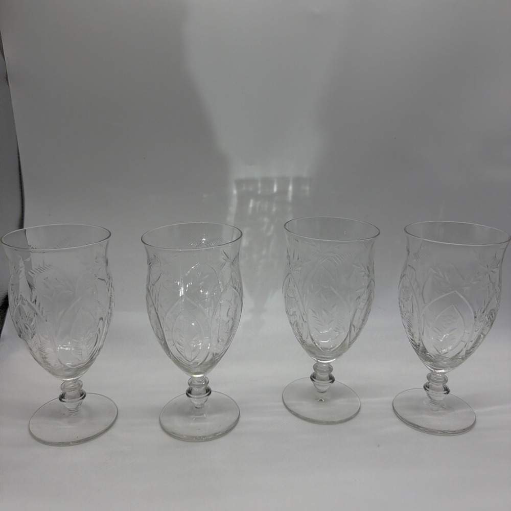 Rock Sharpe Lynhurst Low Water Goblet 5 3/4 " Set Of 4
